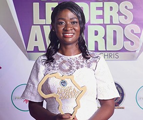 Mariama Gendemeh FALA 2023 Star Prize Winner with Pastor Chris